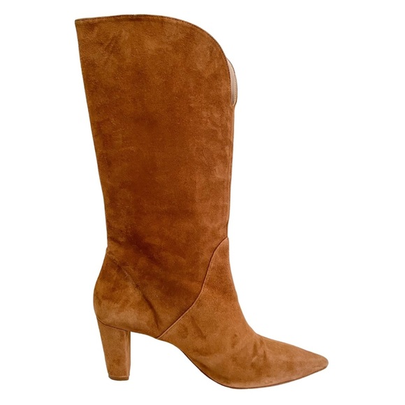 Zara Tan Heeled Ankle Boots – Size 40 - Picture 1 of 10
